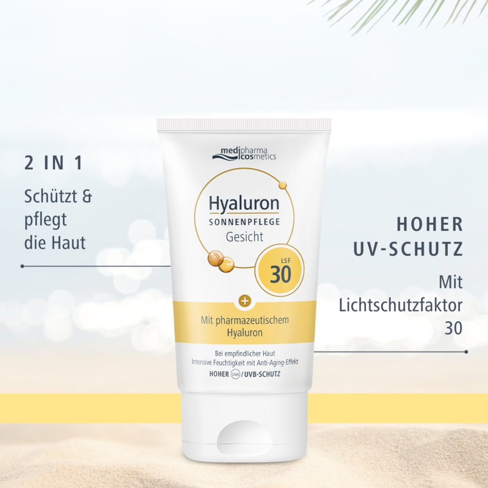 HYALURON Sonnenpflege Gesicht LSF 30 50 ml Creme