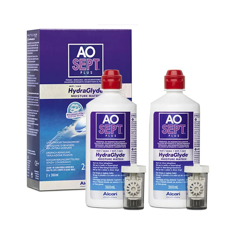 AOSEPT PLUS HYDRAGLYDE MOISTURE MATRIX 2X360 ml Lösung