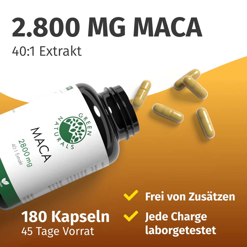 GREEN NATURALS MACA 180 St Kapseln
