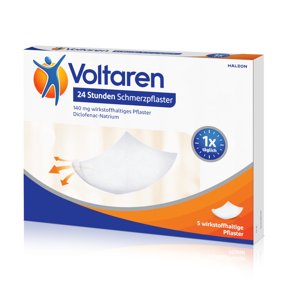 Voltaren 24 Stunden Schmerzpflaster + 20% sparen* 5 St Pflaster