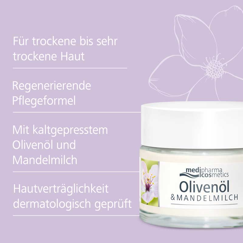 OLIVEN-MANDELMILCH regenerierende Nachtpflege 50 ml Nachtcreme