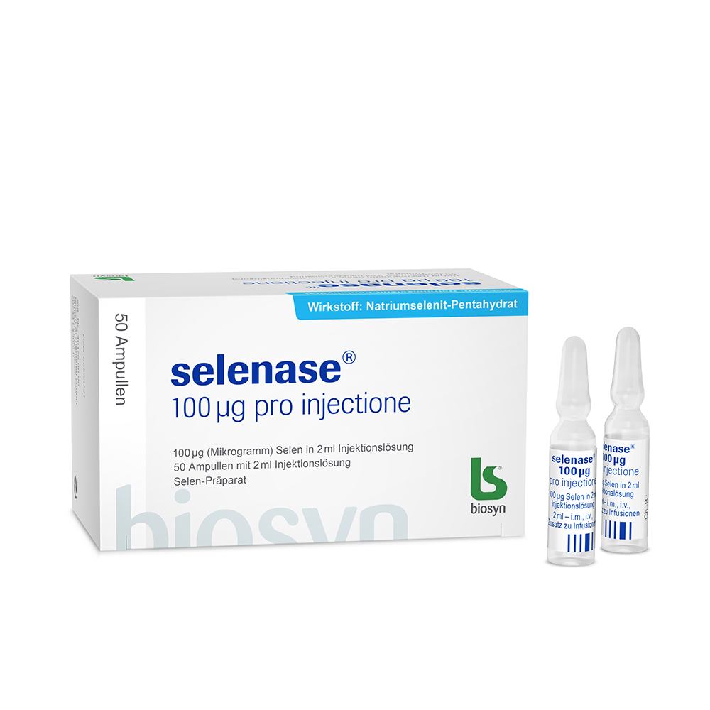 SELENASE 100 µg pro injectione Ampullen 50X2 ml Injektionslösung