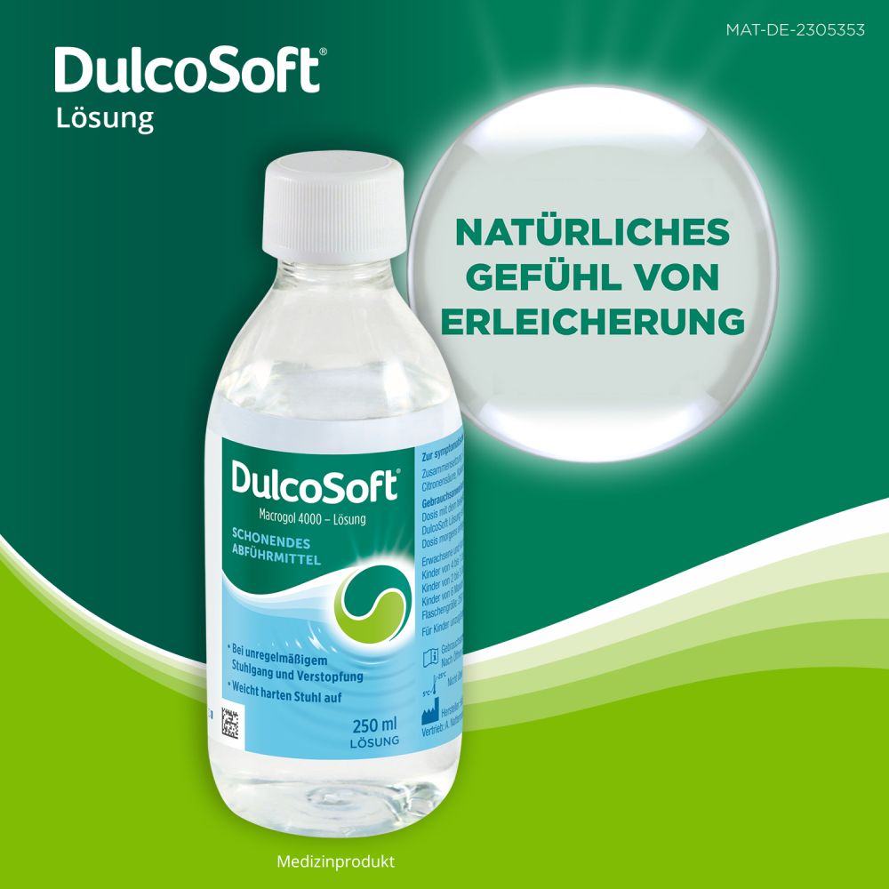 DulcoSoft Lösung - Abführmittel bei Verstopfung 250 ml Lösung zum Einnehmen