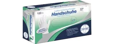 HANDSCHUHE Einmal Latex puderfrei S 100 St Handschuhe