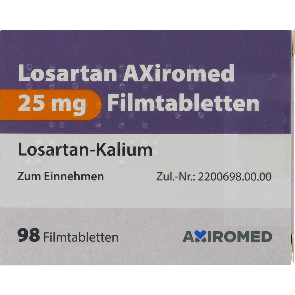 Losartan AXiromed 25 mg 98 St Filmtabletten