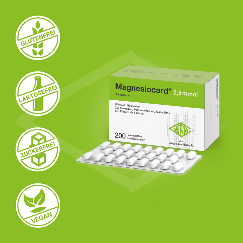MAGNESIOCARD 2,5 mmol  200 St Filmtabletten
