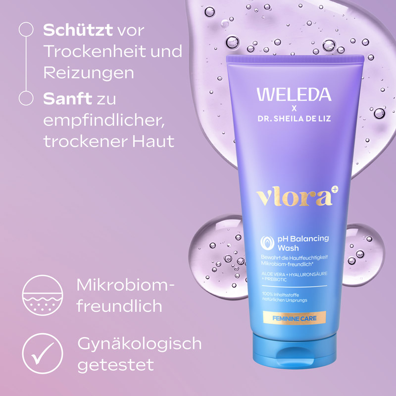 WELEDA vlora ph Balancing Wash 200 ml Körperpflege