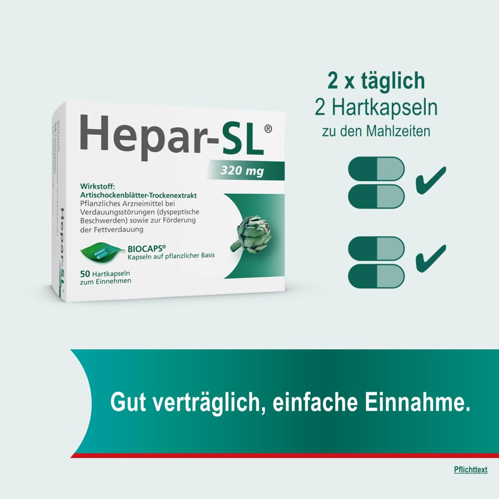 HEPAR SL 320 mg  50 St Hartkapseln