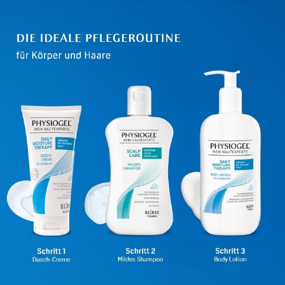 PHYSIOGEL DAILY MOISTURE THERAPY Kids Duschcreme: milde Reinigung für normale bis trockene Haut 150 ml Creme
