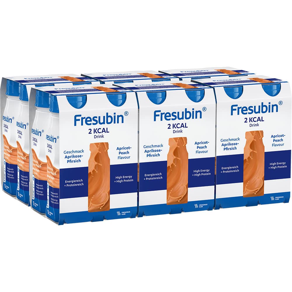 Fresubin 2 kcal  Aprikose-Pfirsich hochkalorische Trinknahrung 24X200 ml Lösung