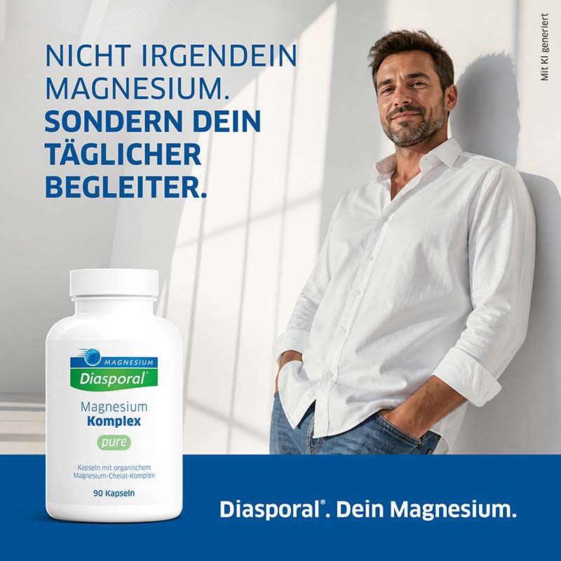 MAGNESIUM Diasporal Magnesium Komplex pure 90 St Kapseln