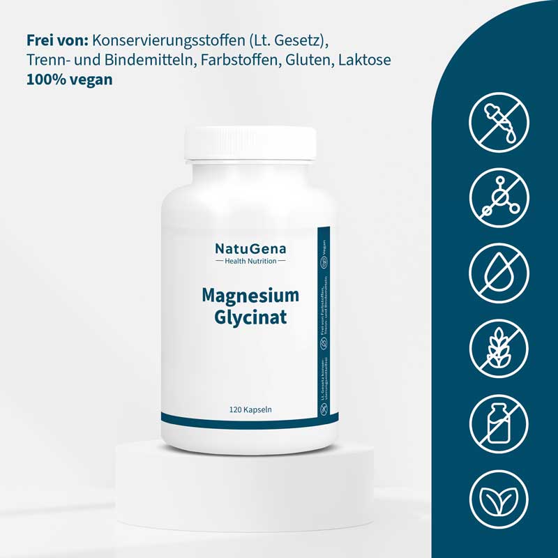 NatuGena Magnesium Glycinat 120 St Kapseln