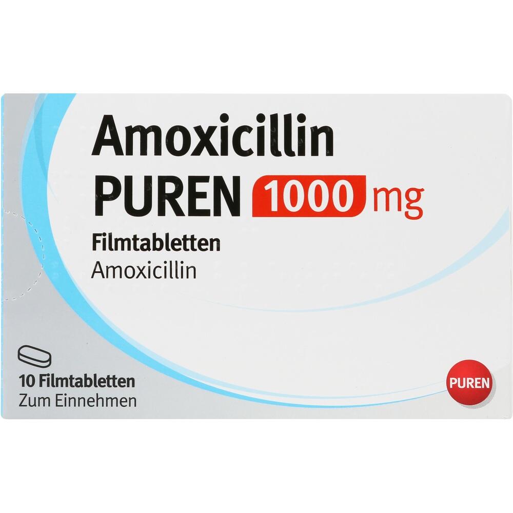 Amoxicillin PUREN 1000 mg 10 St Filmtabletten