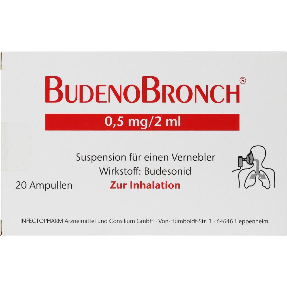 BUDENOBRONCH 0,5mg/2ml Suspension 20X2 ml Suspension für einen Vernebler