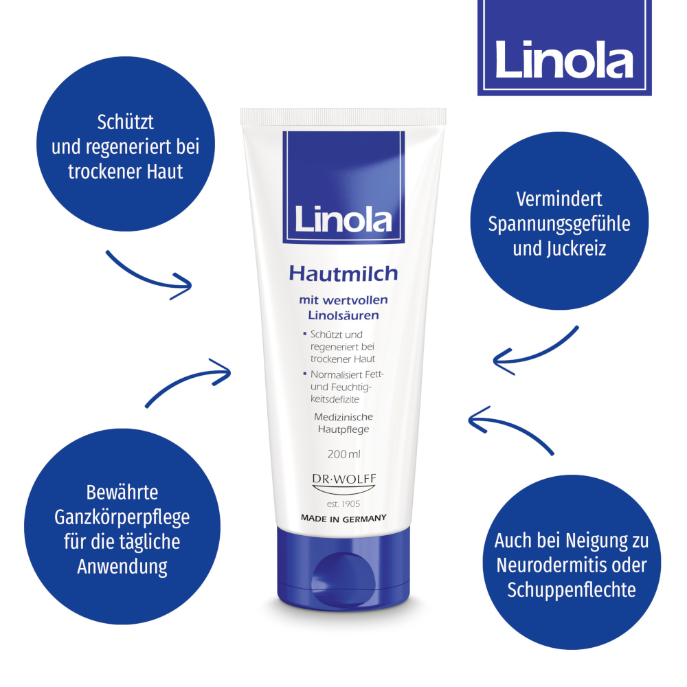 Linola Hautmilch - Körperlotion 200 ml Milch