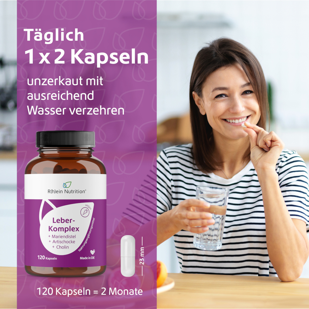 Leber- Komplex +Mariendistel +Artischocke +Cholin 120 St Kapseln