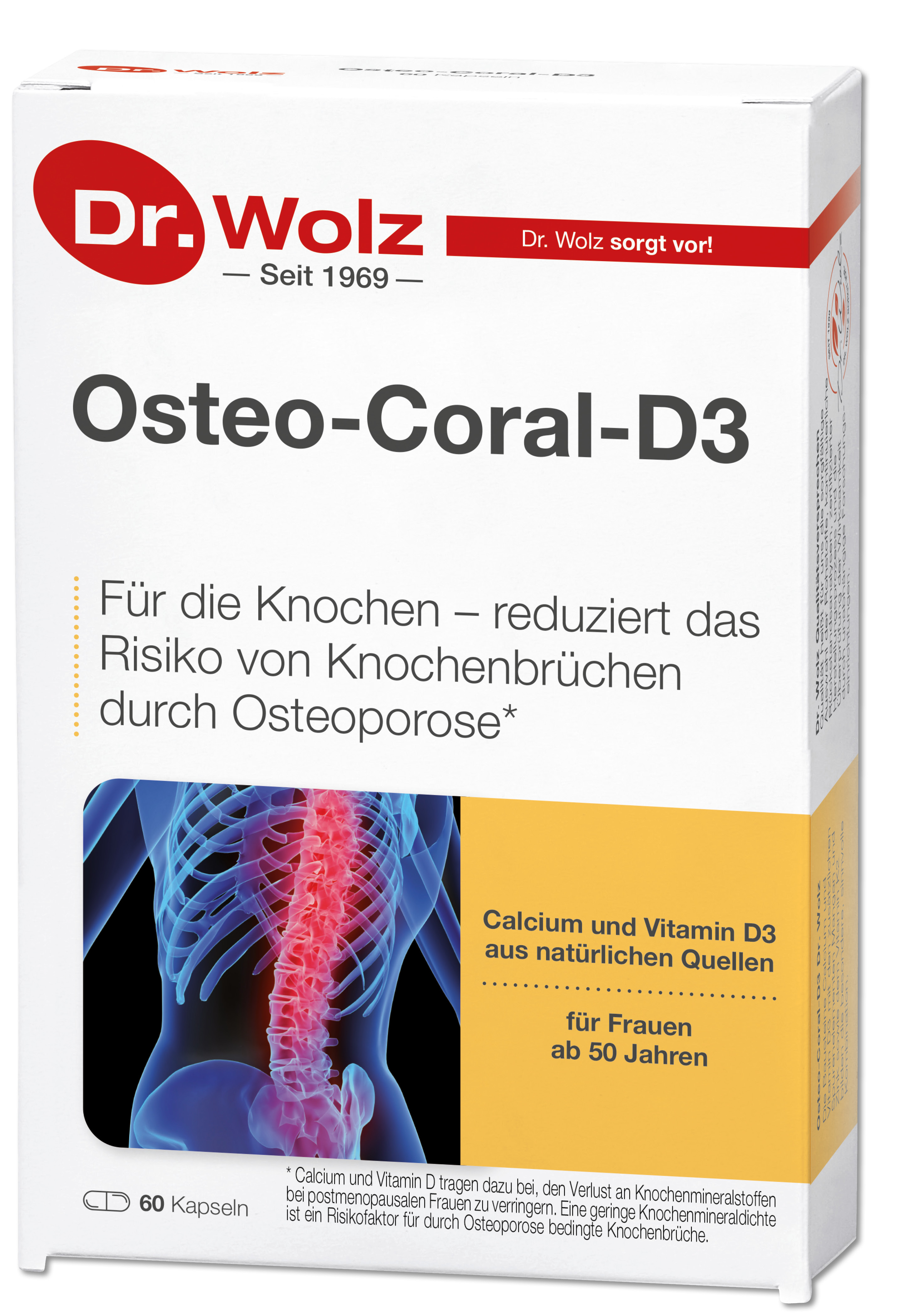 Dr. Wolz Osteo-Coral-D3 60 St Kapseln