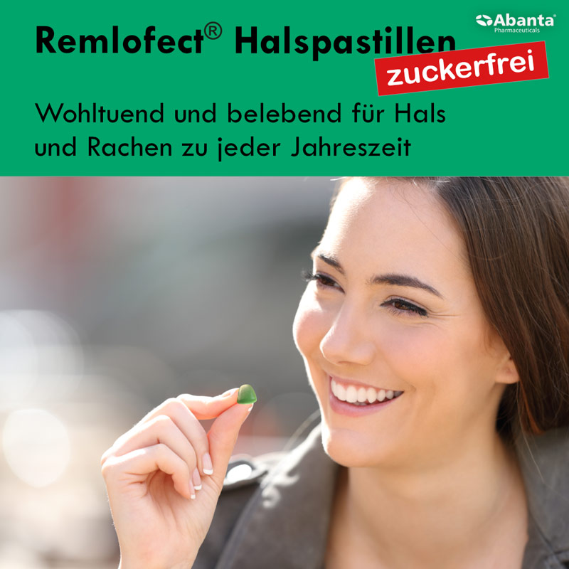 REMLOFECT Halspastillen zuckerfrei eukalyptusfrisch  50 g Pastillen