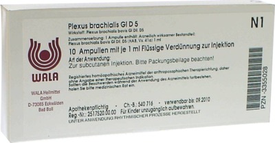 WALA Plexus brachialis GL D 5 10X1 ml Ampullen