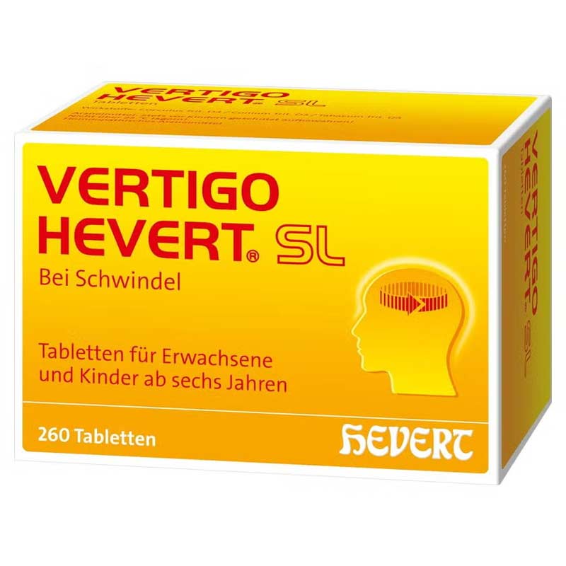 VERTIGO HEVERT SL Bei Schwindel 260 St Tabletten