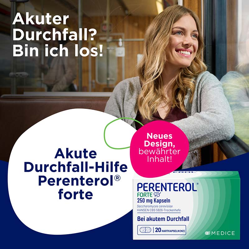 PERENTEROL FORTE 250 mg Bei akutem Durchfall  100 St Hartkapseln