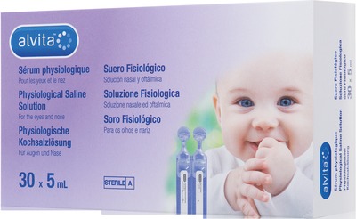 ALVITA physiologische Kochsalzlösung Ampullen 30X5 ml Ampullen