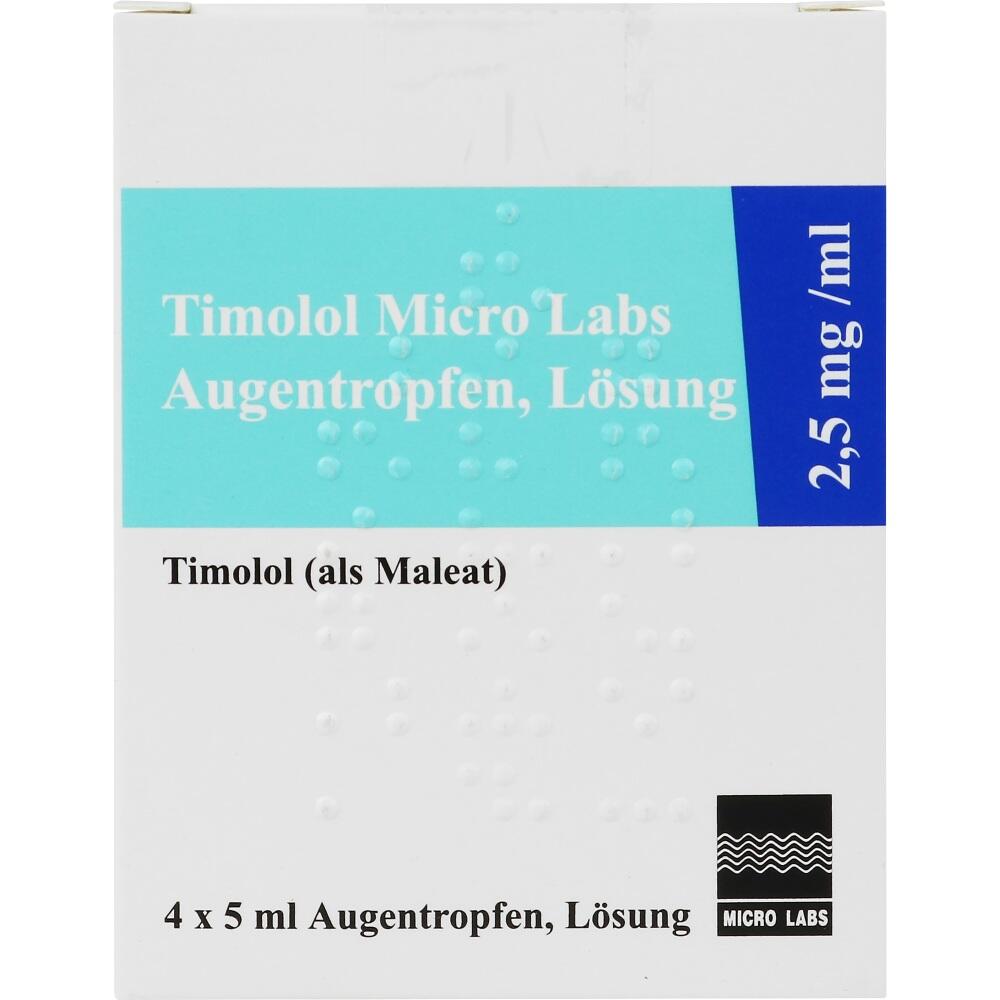 Timolol Micro Labs 2,5 mg/ml 4X5 ml Augentropfen