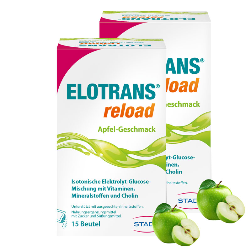 ELOTRANS reload Apfel Doppelpack 2X15X7.45 g Pulver