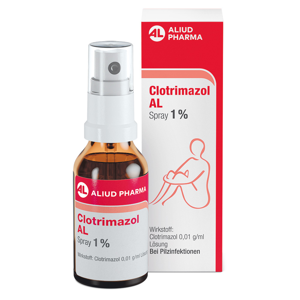 Clotrimazol AL Spray 1% bei Fußpilz