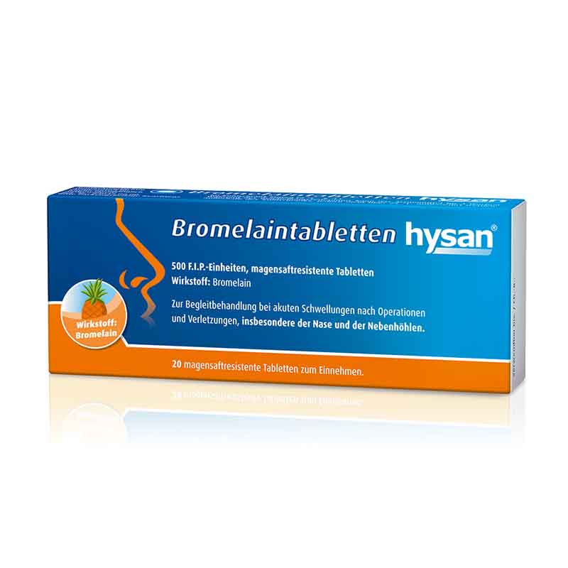 Bromelaintabletten hysan 20 St Tabletten magensaftresistent