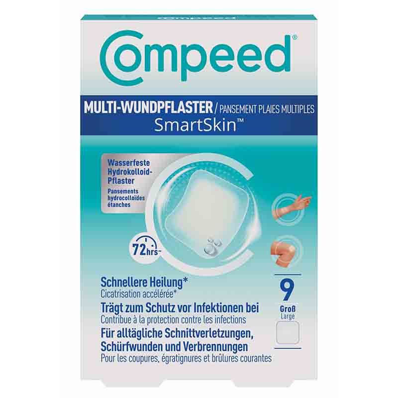 Compeed MULTI-WUNDPFLASTER SmartSkin Groß  9 St Pflaster