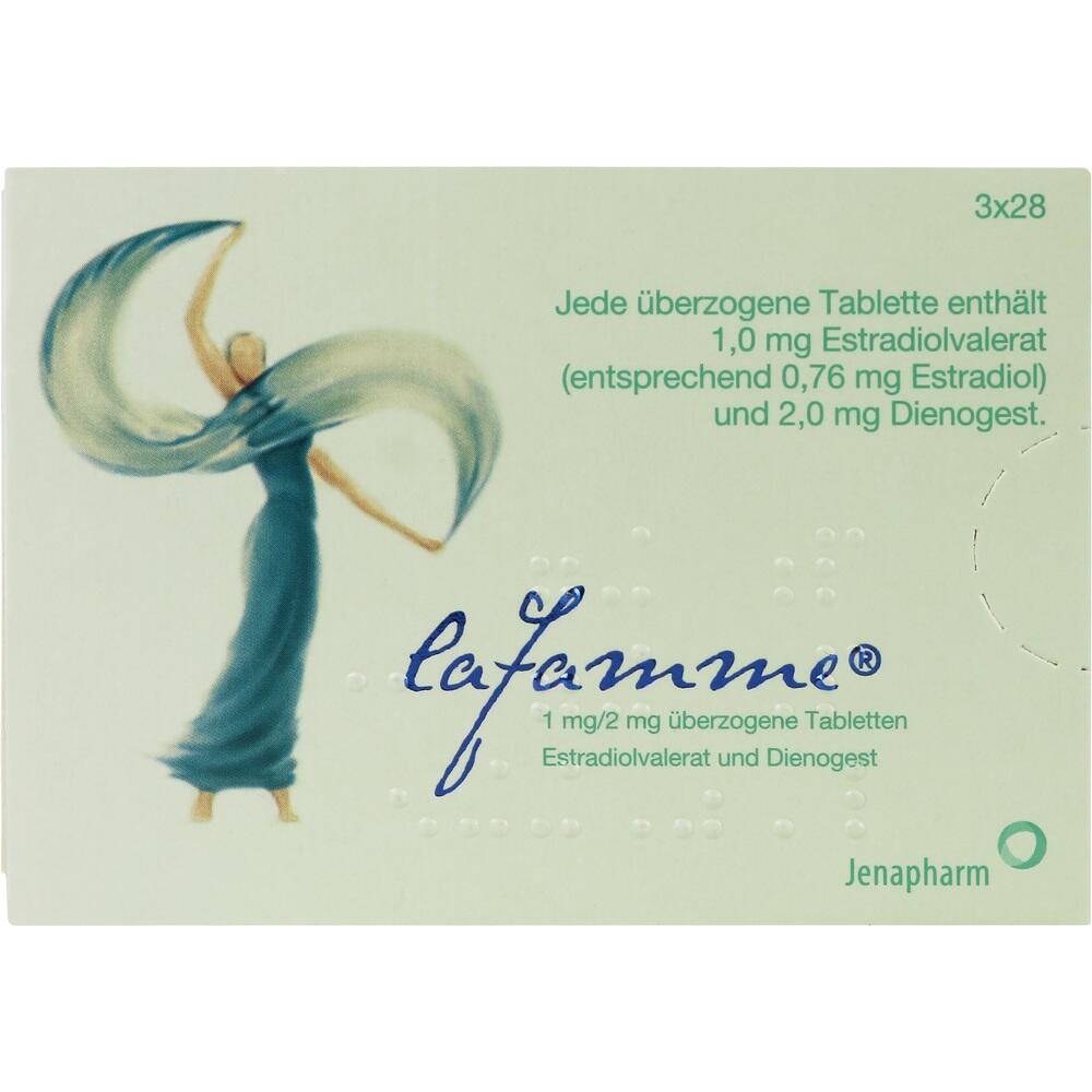 LAFAMME 1 mg/2 mg überzogene Tabletten 3X28 St Überzogene Tabletten