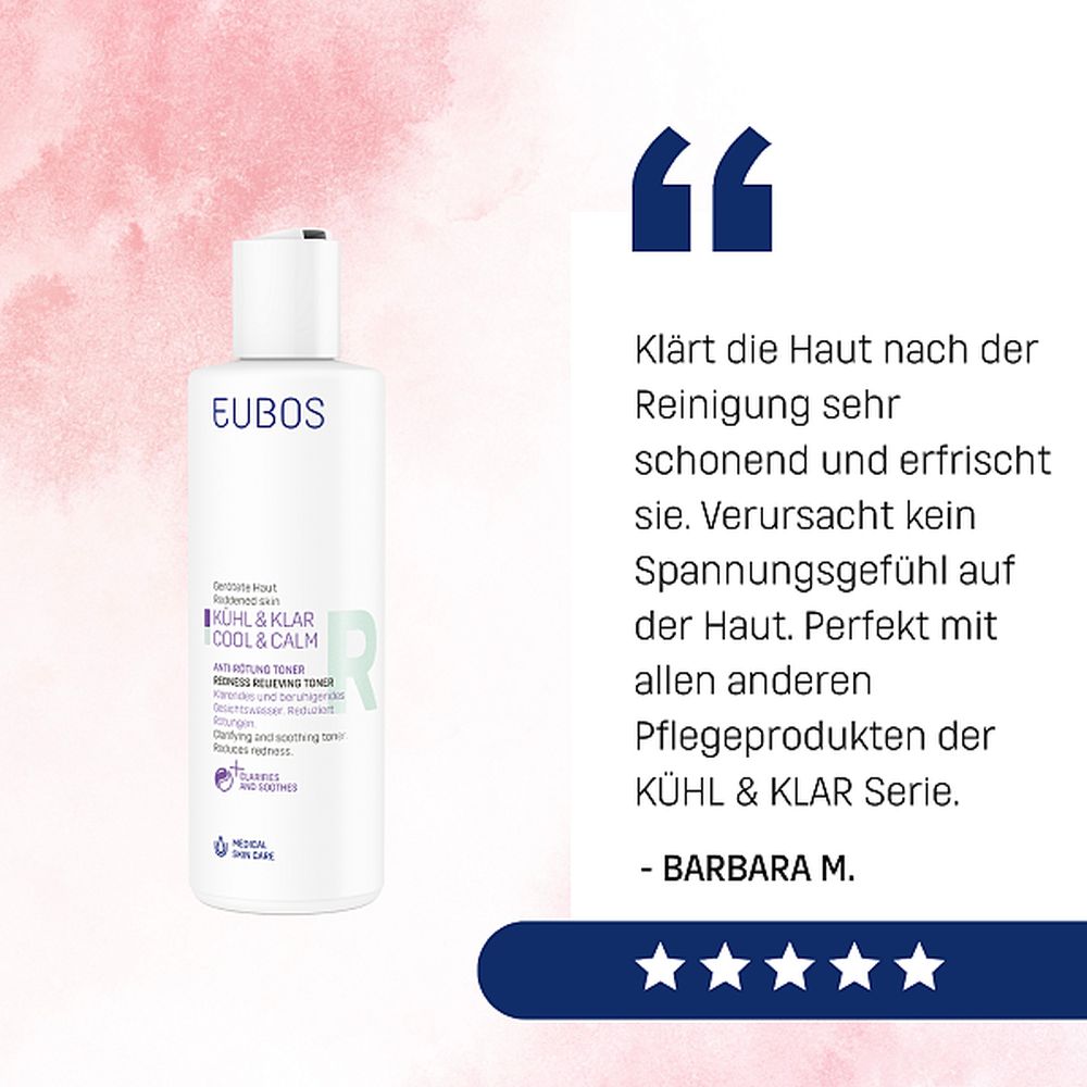 EUBOS KÜHL & KLAR ANTI-RÖTUNG TONER 200 ml Flüssigkeit