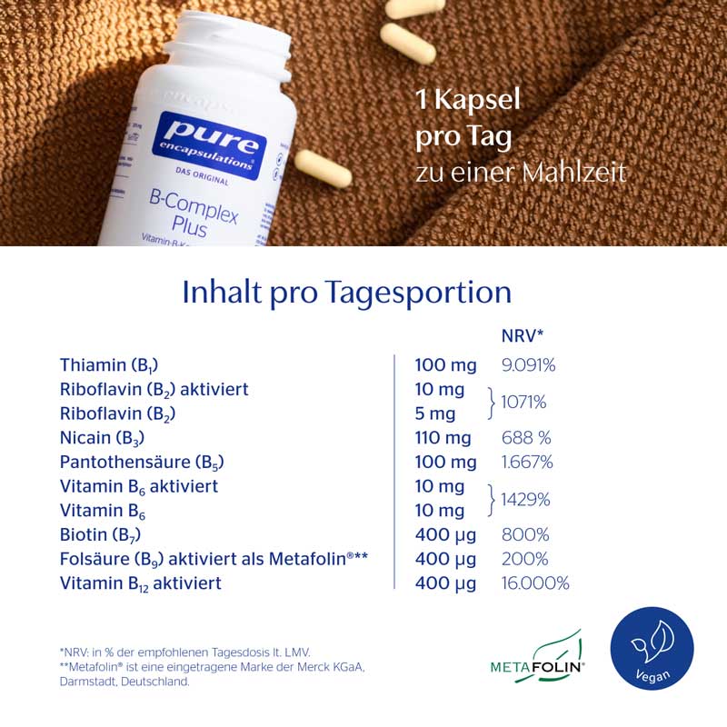 pure encapsulations B-Complex Plus 60 St Kapseln