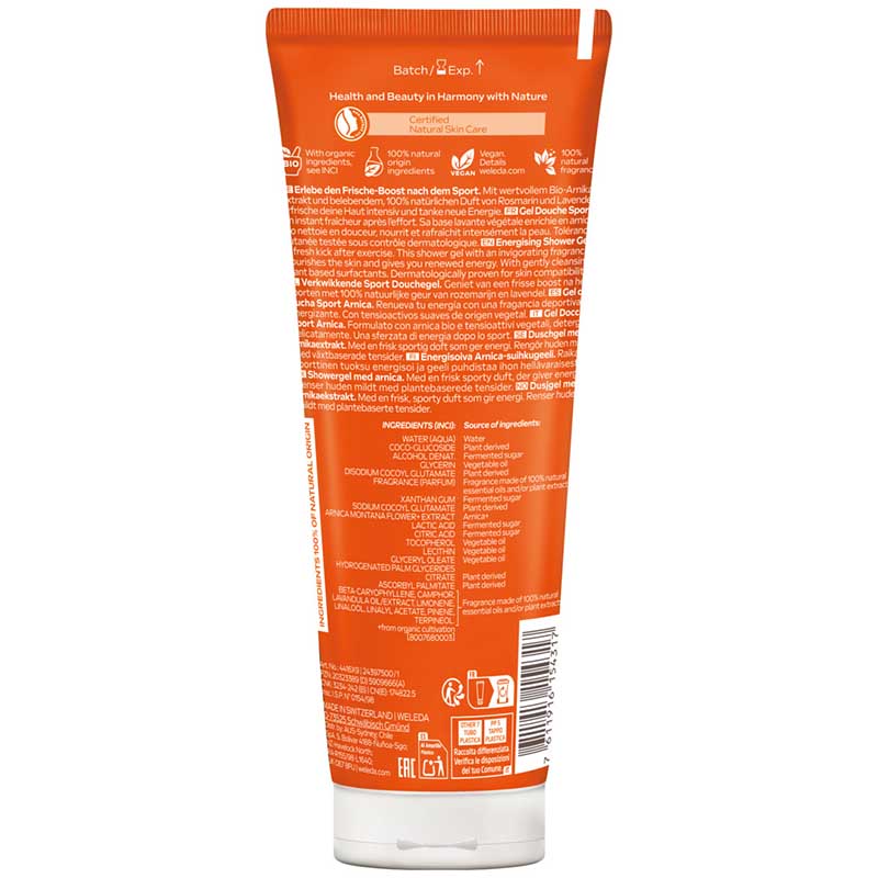 WELEDA SPORT ARNICA ENERGISING SHOWER GEL 200 ml Duschgel