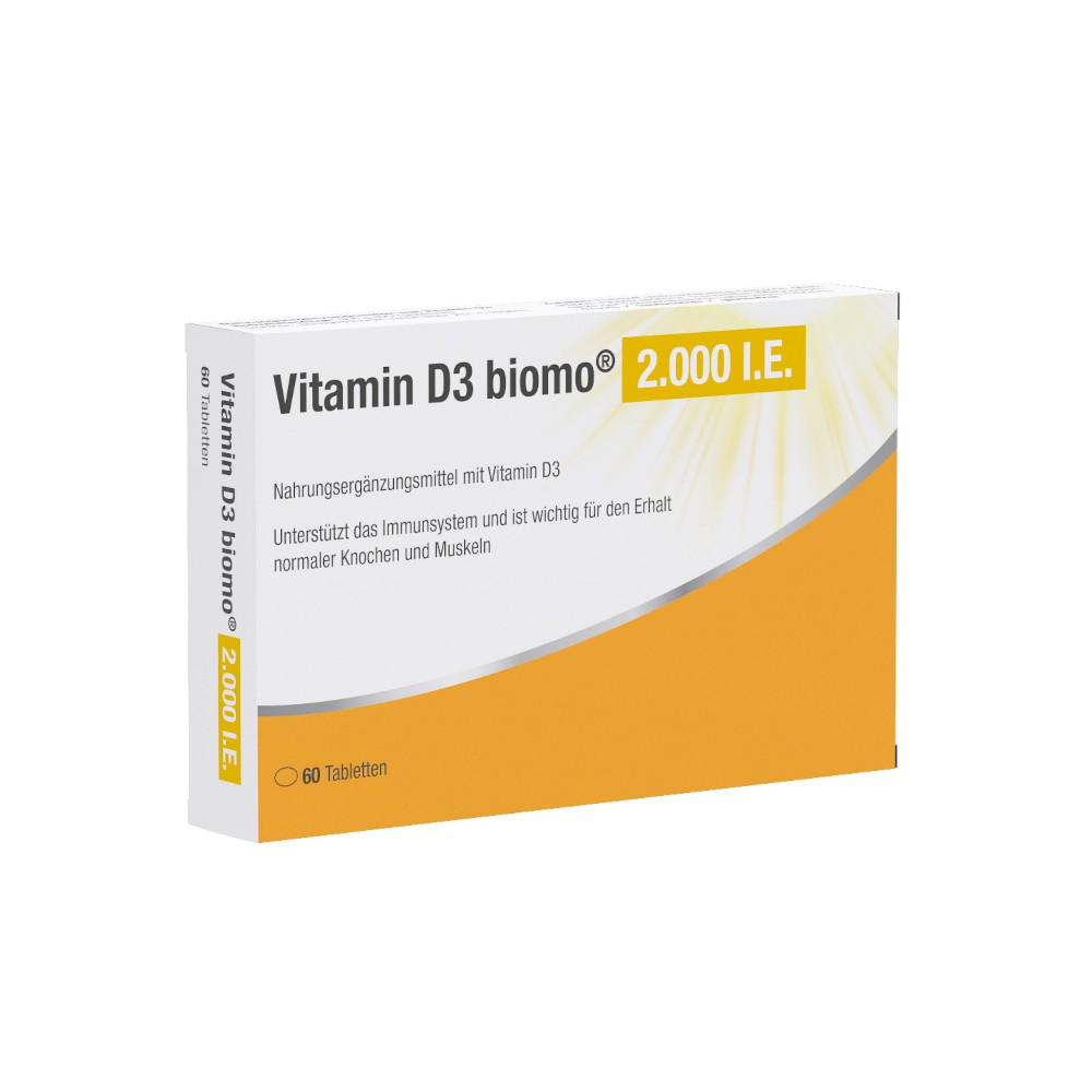 Vitamin D3 biomo 2.000 I.E. 60 St Tabletten