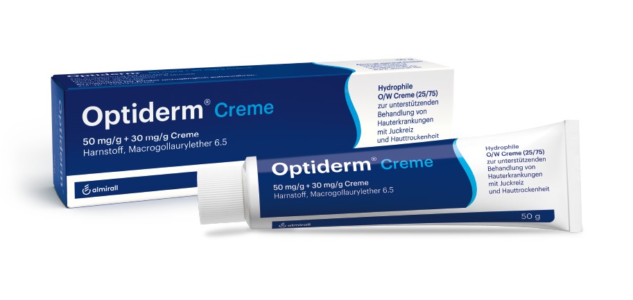 Optiderm Creme bei Juckreiz und trockener Haut 50 g Creme