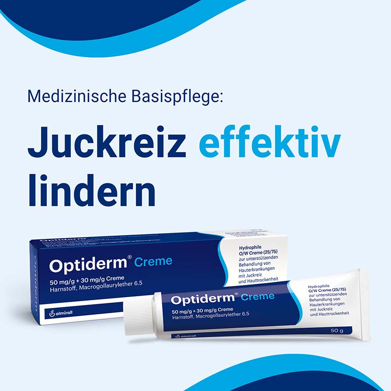 Optiderm Creme bei Juckreiz und trockener Haut 100 g Creme