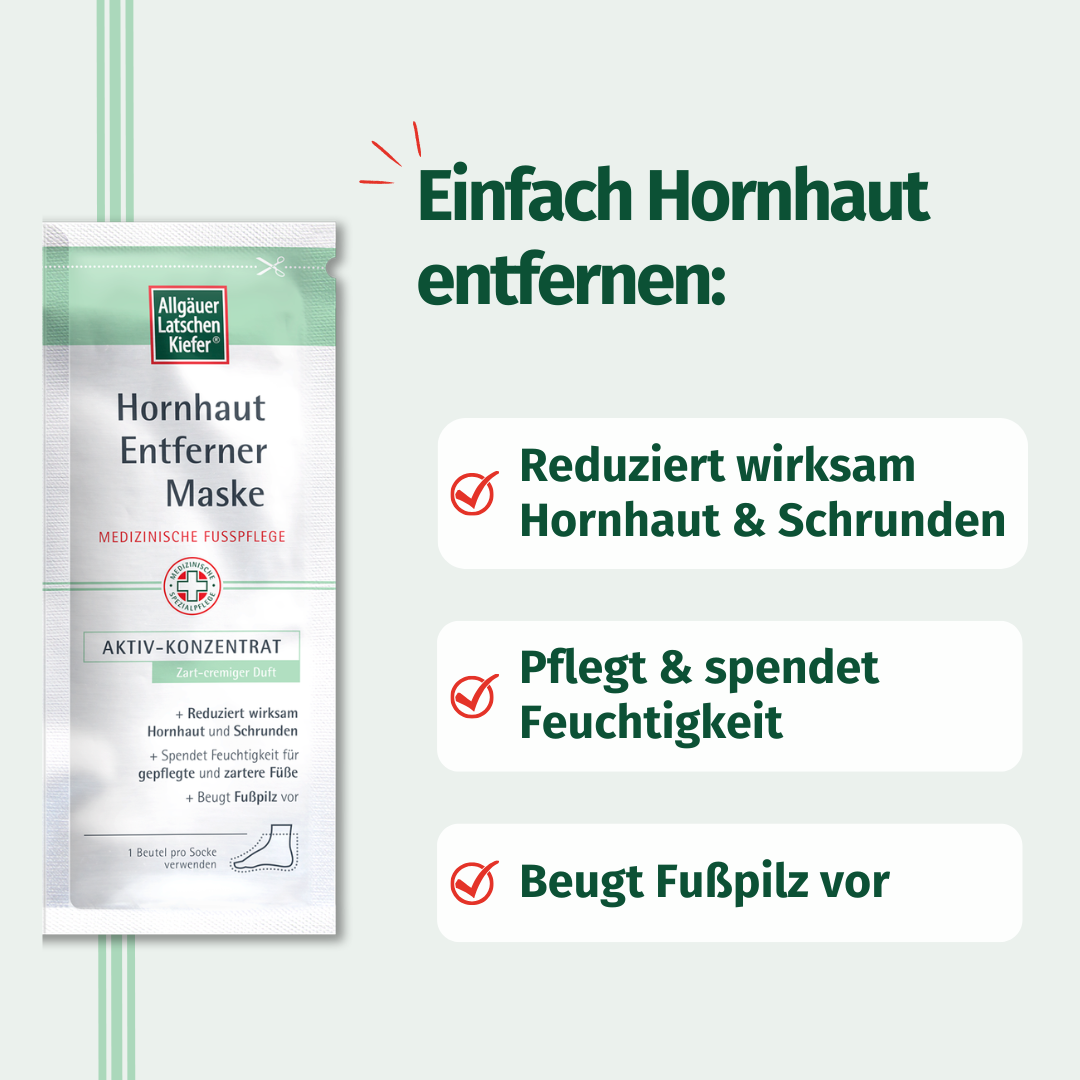 Allgäuer Latschen Kiefer Hornhaut Entferner Maske 1 Packung