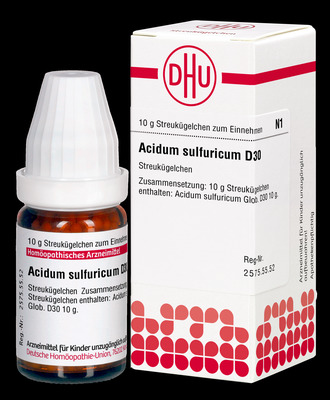 ACIDUM SULFURICUM D 30 Globuli 10 g Globuli