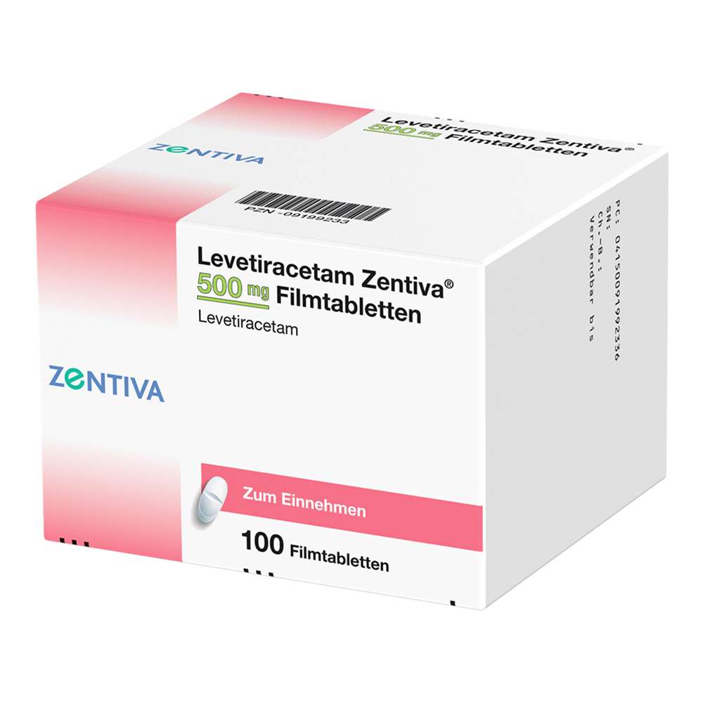 Levetiracetam Zentiva 500mg 100 St Filmtabletten