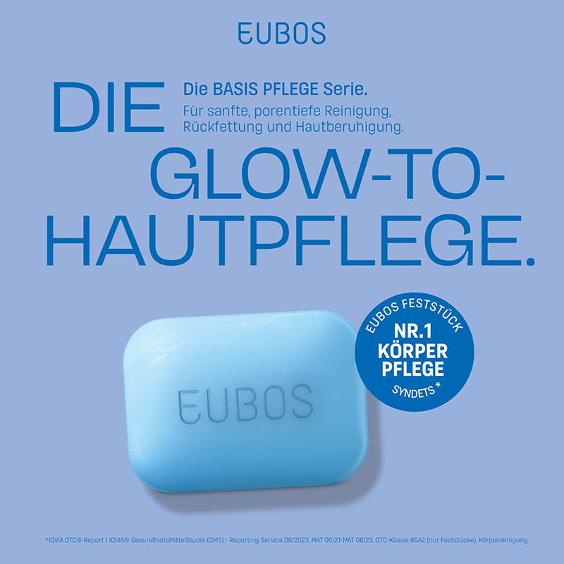 EUBOS Seifenstück blau unparfümiert 125 g Seife