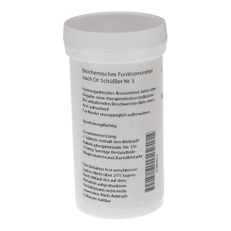 HOMOEOPATHIEFUCHS Schüssler-Salz Nummer 5 Kalium phosphoricum D6 Biochemie 400 St Tabletten