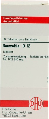 RAUWOLFIA D 12 Tabletten 80 St Tabletten