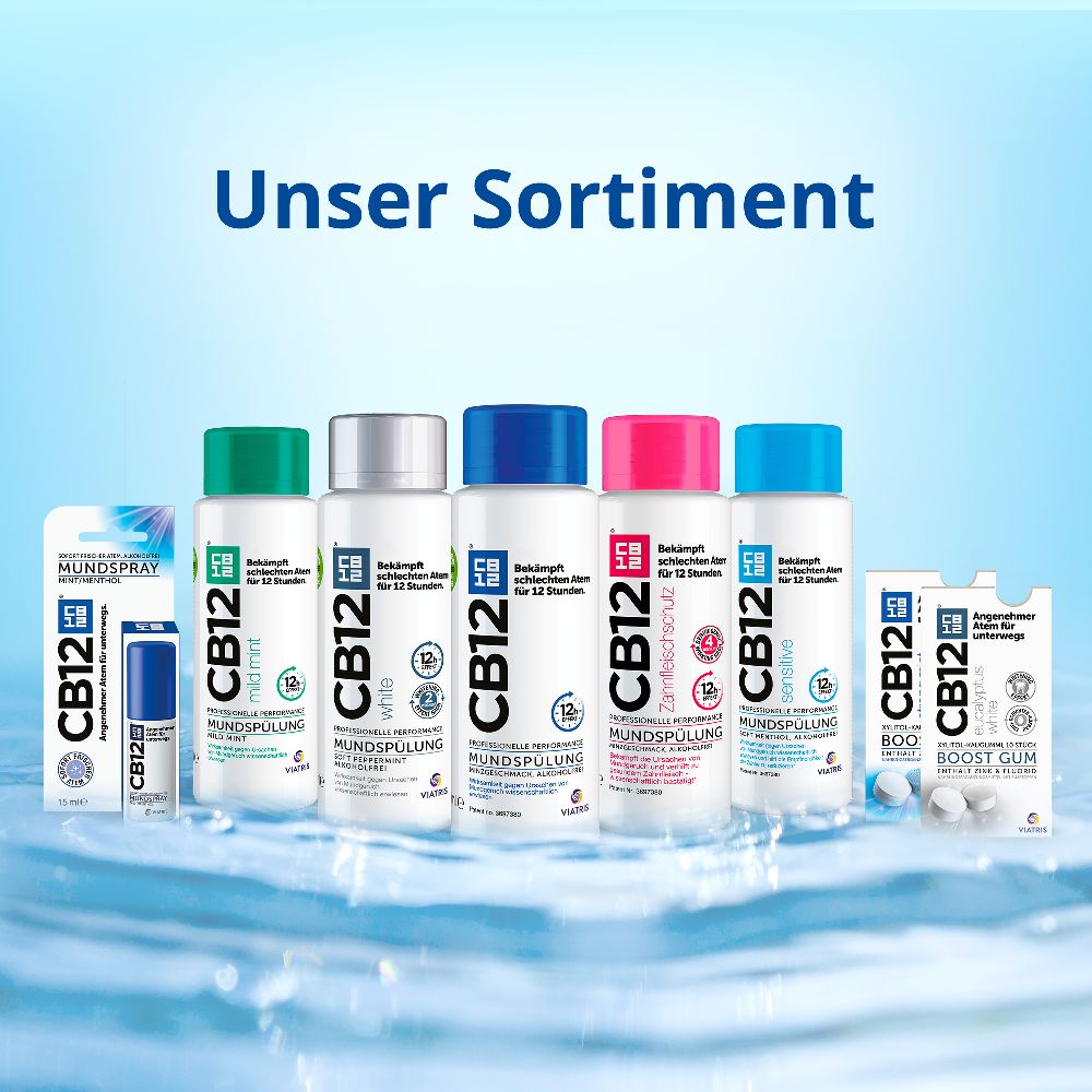 CB12 MUNDSPÜLUNG MINZGESCHMACK, ALKOHOLFREI 250 ml Spüllösung
