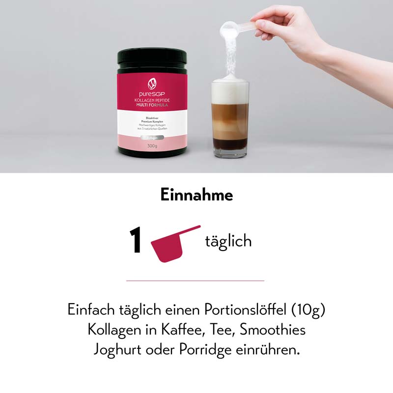 pureSGP KOLLAGEN PEPTIDE MULTI FORMULA  300 g Pulver