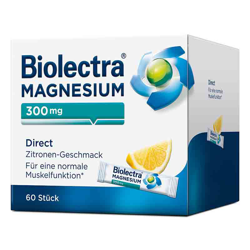 Biolectra MAGNESIUM 300mg Direct Zitrone  60 St Pellets