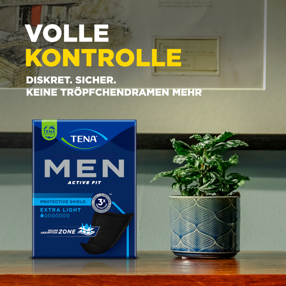 TENA MEN ACTIVE FIT EXTRA LIGHT Inkontinenzeinlagen 8X14 St