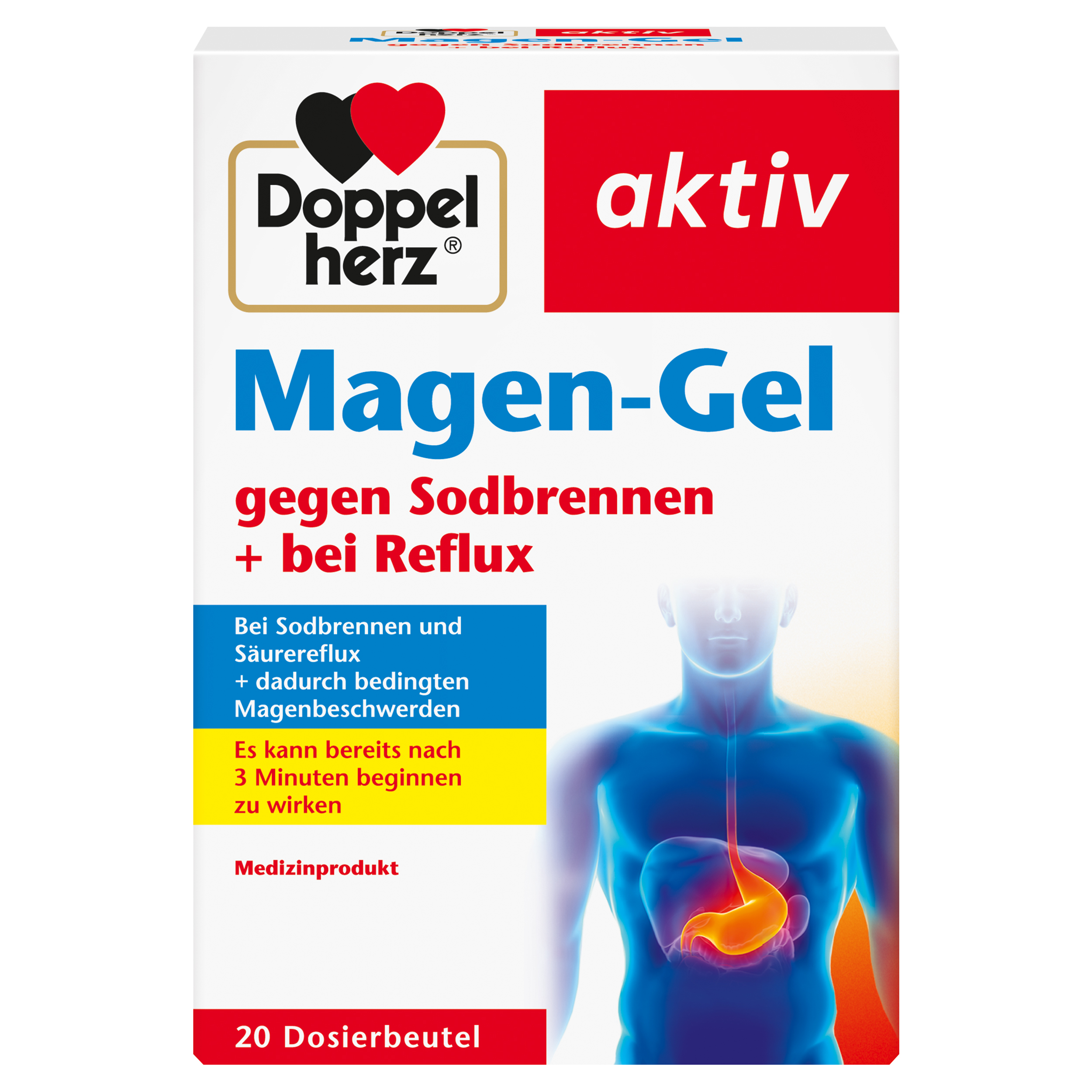 Doppelherz aktiv Magen-Gel gegen Sodbrennen + bei Reflux 20X10 ml Gel
