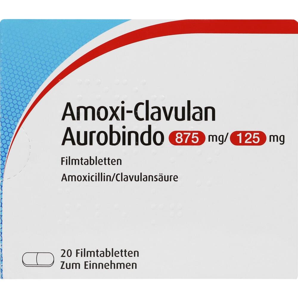 Amoxi-Clavulan Aurobindo 875mg/125mg 20 St Filmtabletten